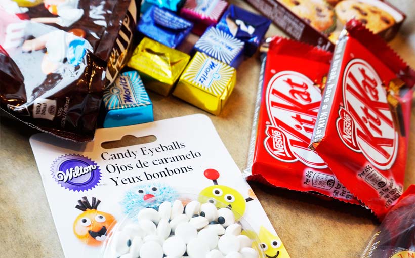 DIY Halloween Geschenk - eiskalte Schokoladen Hädnchen